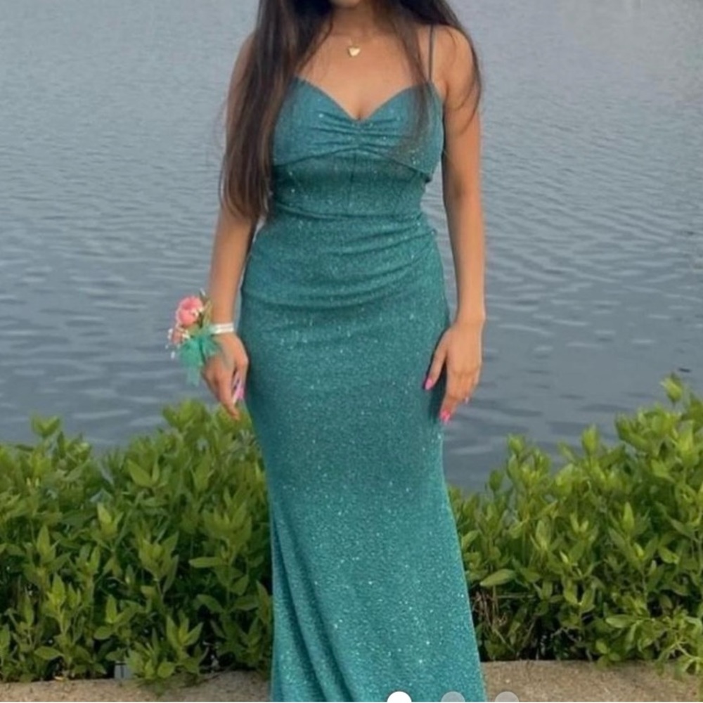 Windsor Teal Prom Dress